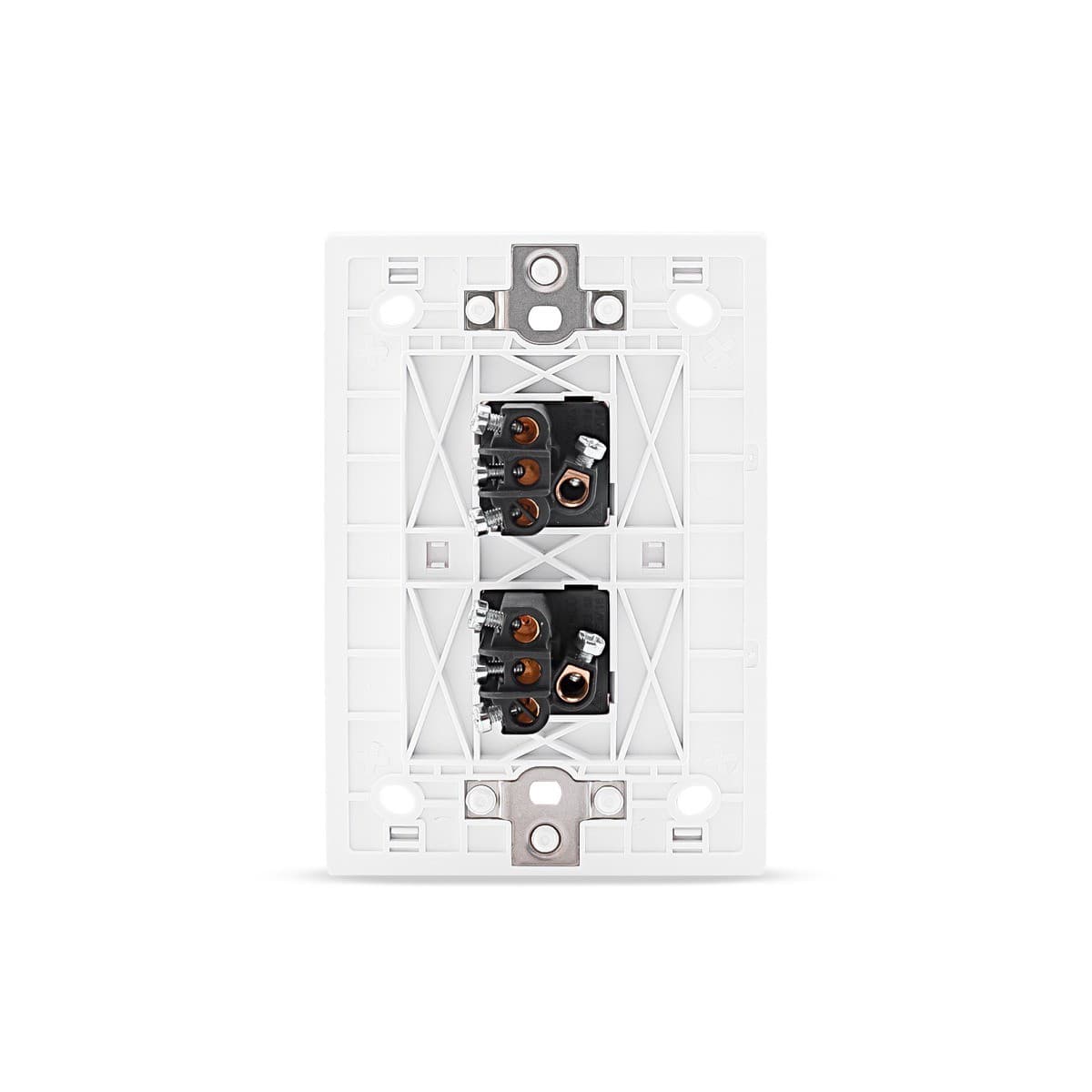 Vynco Urban 2 Gang Plate Fascia Only in White-img-5