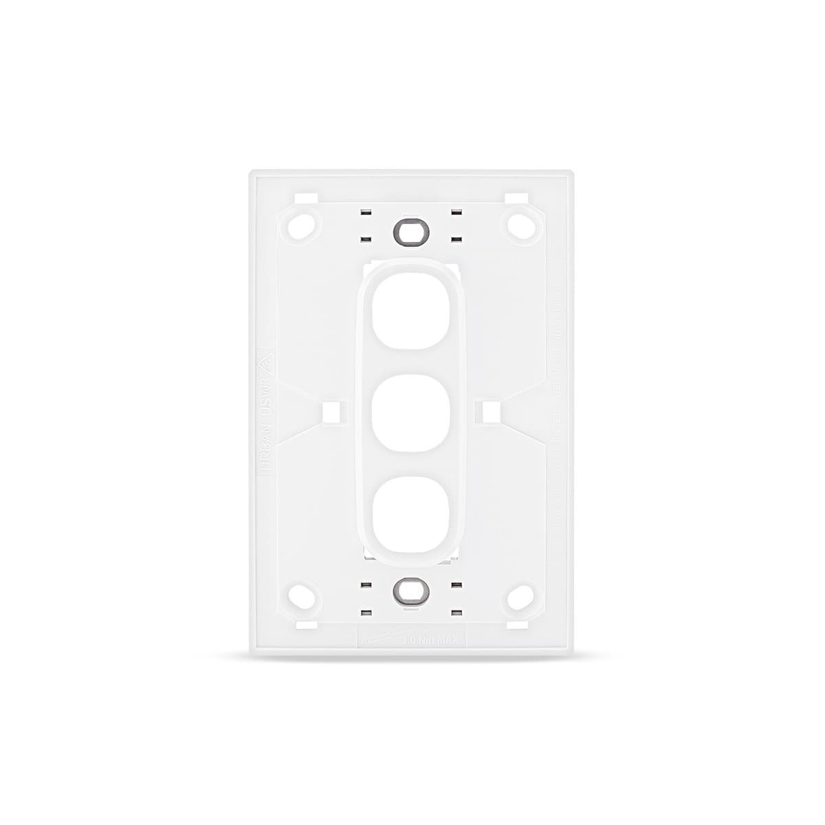 Vynco Urban 3 Gang Plate Fascia Only in White-img-5
