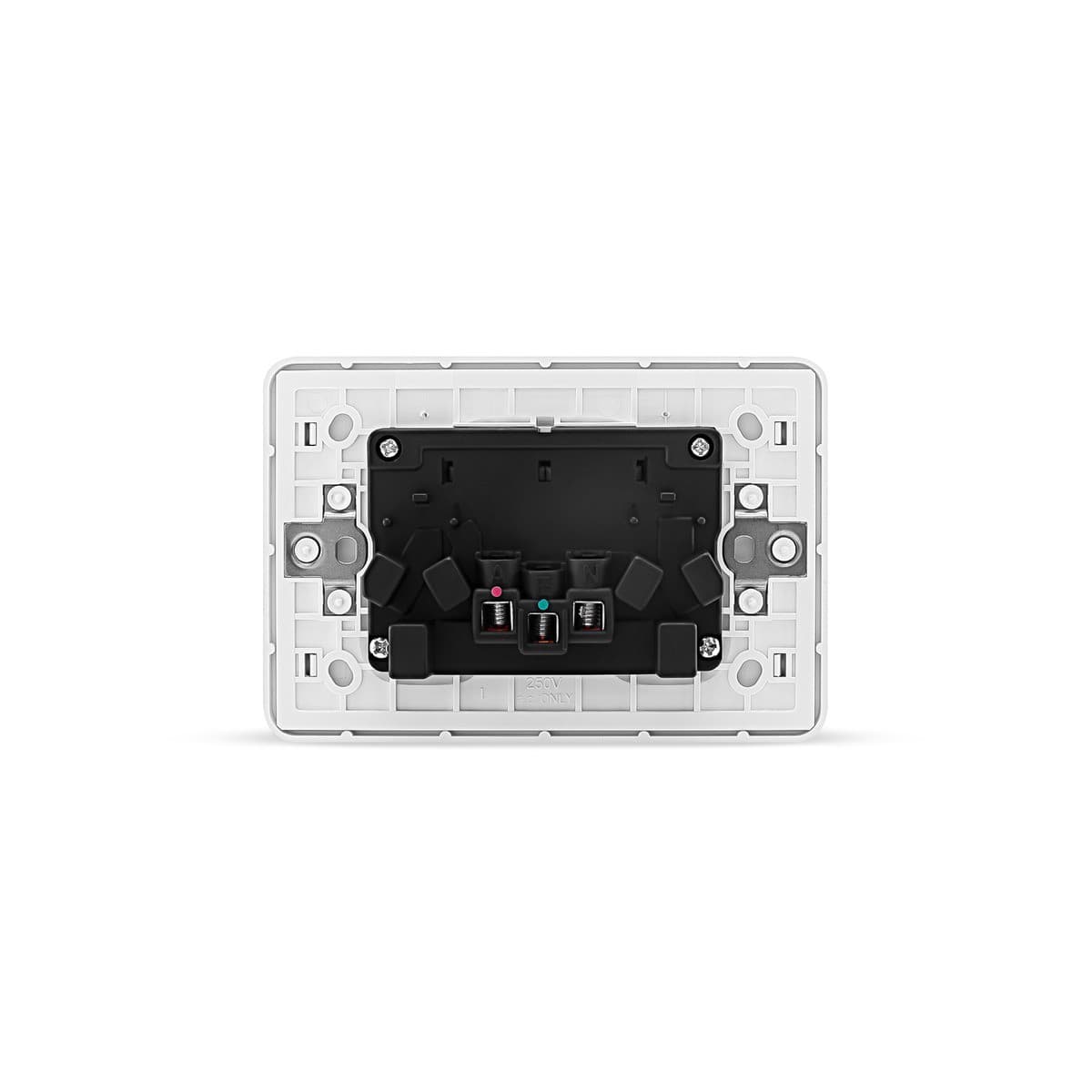 Vynco Urban Twin GPO Fascia Only in White-img-5