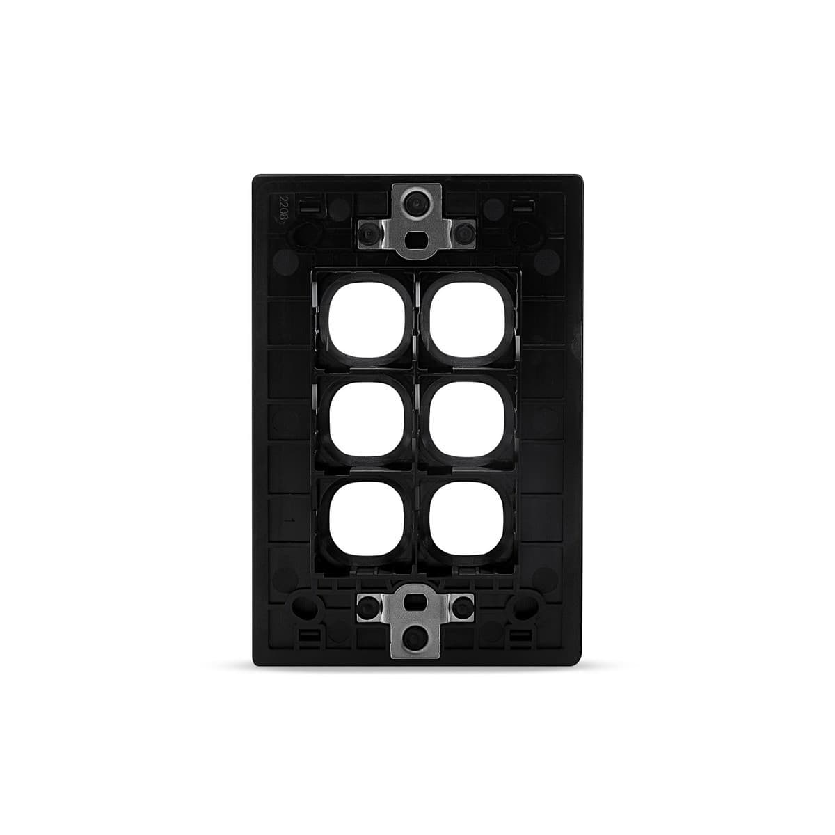 Vynco Urban 5/6 Gang Plate Fascia Only in Black Aluminium-img-4
