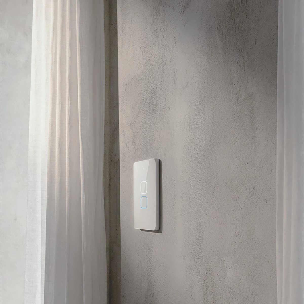 Senoa 2 Gang Switch in White-img-3