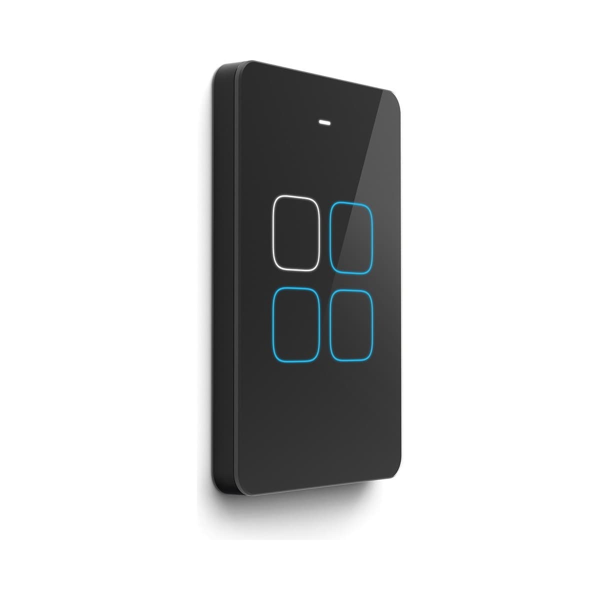 Senoa 4 Gang - 2 Switches + 2 Dimmers in Black-img-2