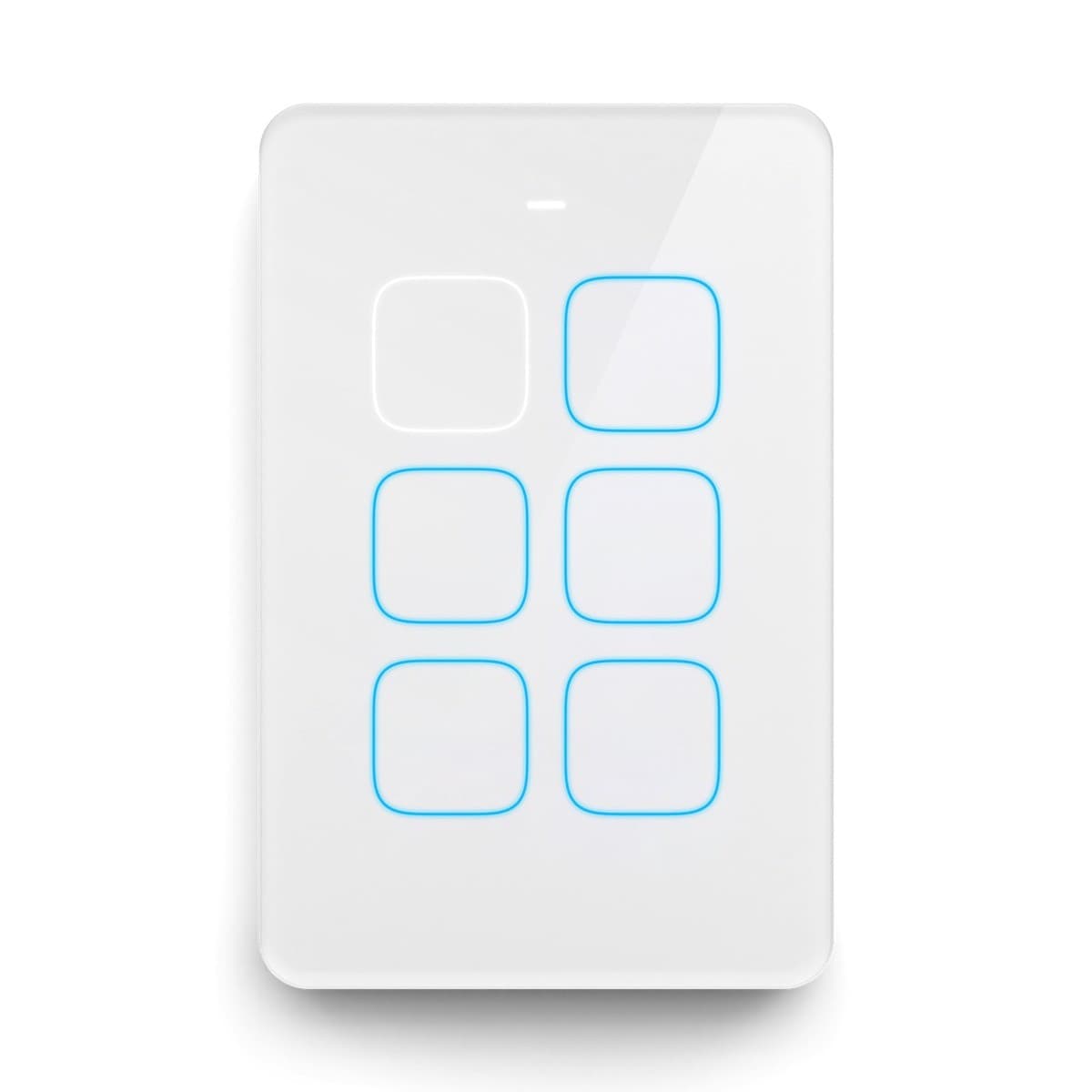 Senoa 6 Gang - 2 Switches + 2 Dimmers + 2 Behaviour Links in White-img-2