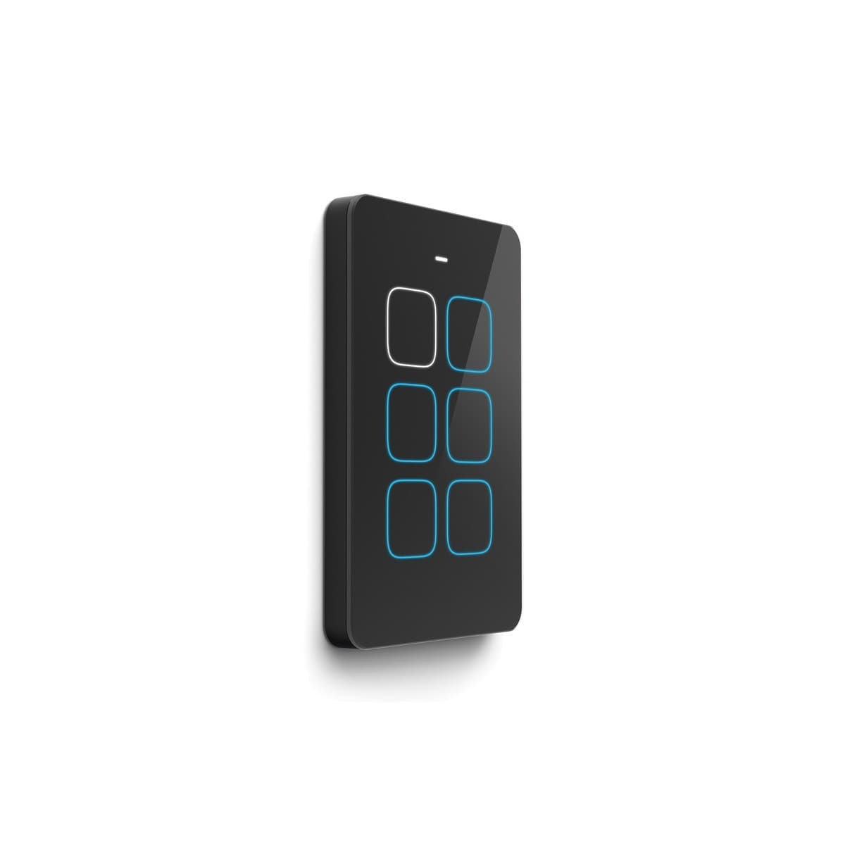 Senoa 6 Gang - 2 Switches + 2 Dimmers + 2 Behaviour Links in Black-img-1