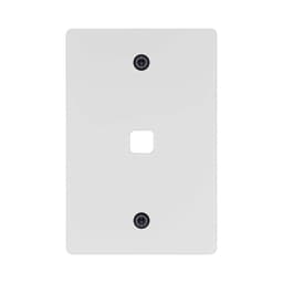 Buster + Punch 1 Gang Metal Grid Plate Only in White