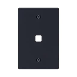 Buster + Punch 1 Gang Metal Grid Plate Only in Black