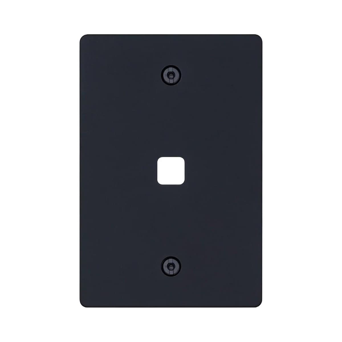 Buster + Punch 1 Gang Metal Grid Plate Only in Black-img-1