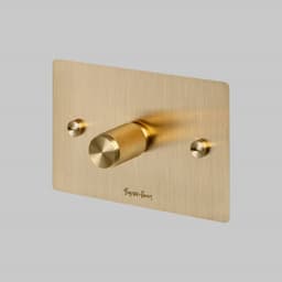 Buster + Punch 1 Gang Metal Grid Plate Only in Brass