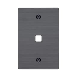 Buster + Punch 1 Gang Metal Grid Plate Only in Smoked Bronze