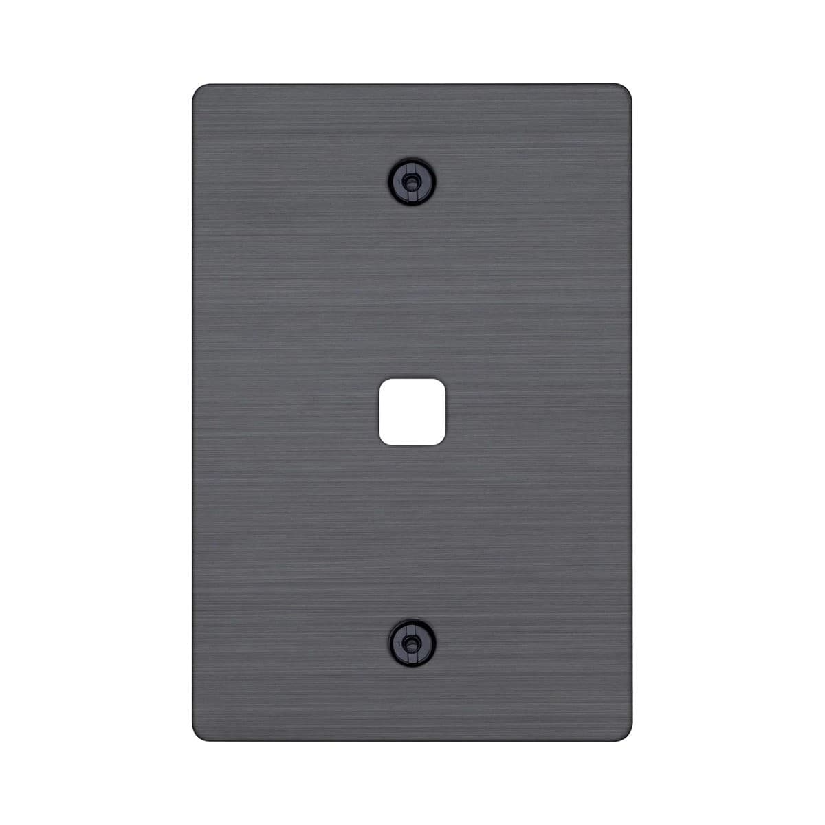 Buster + Punch 1 Gang Metal Grid Plate Only in Smoked Bronze-img-1