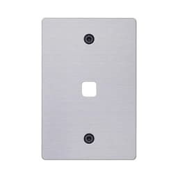 Buster + Punch 1 Gang Metal Grid Plate Only in Steel