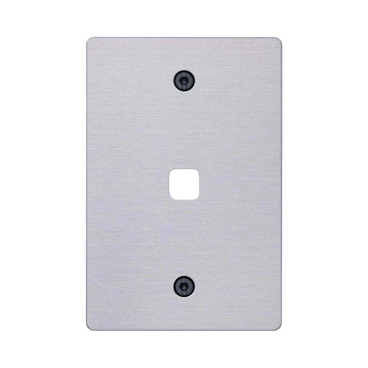 Buster + Punch 1 Gang Metal Grid Plate Only in Steel-img-1