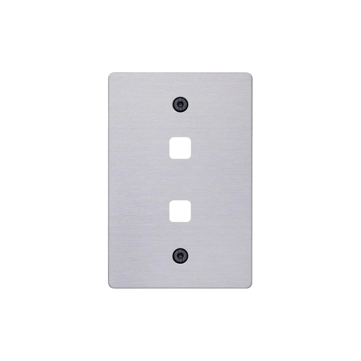 Buster + Punch 2 Gang Metal Grid Plate Only in Steel-img-1
