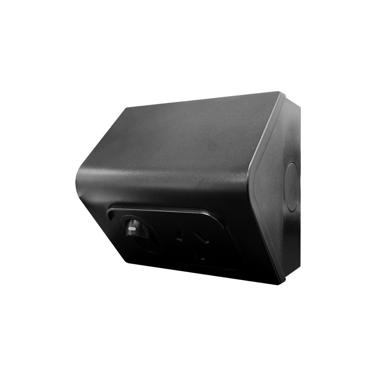 Vynco Metro X Outdoor IP53 10A Single GPO in Black-img-1