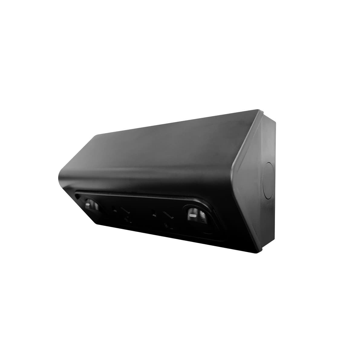 Vynco Metro X Outdoor IP53 10A Double GPO in Black-img-1