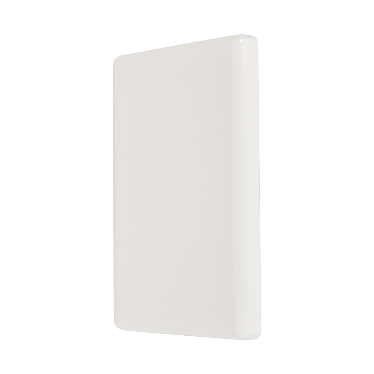 Lucci Power Gravity Blank Face Plate in Gloss White-img-2