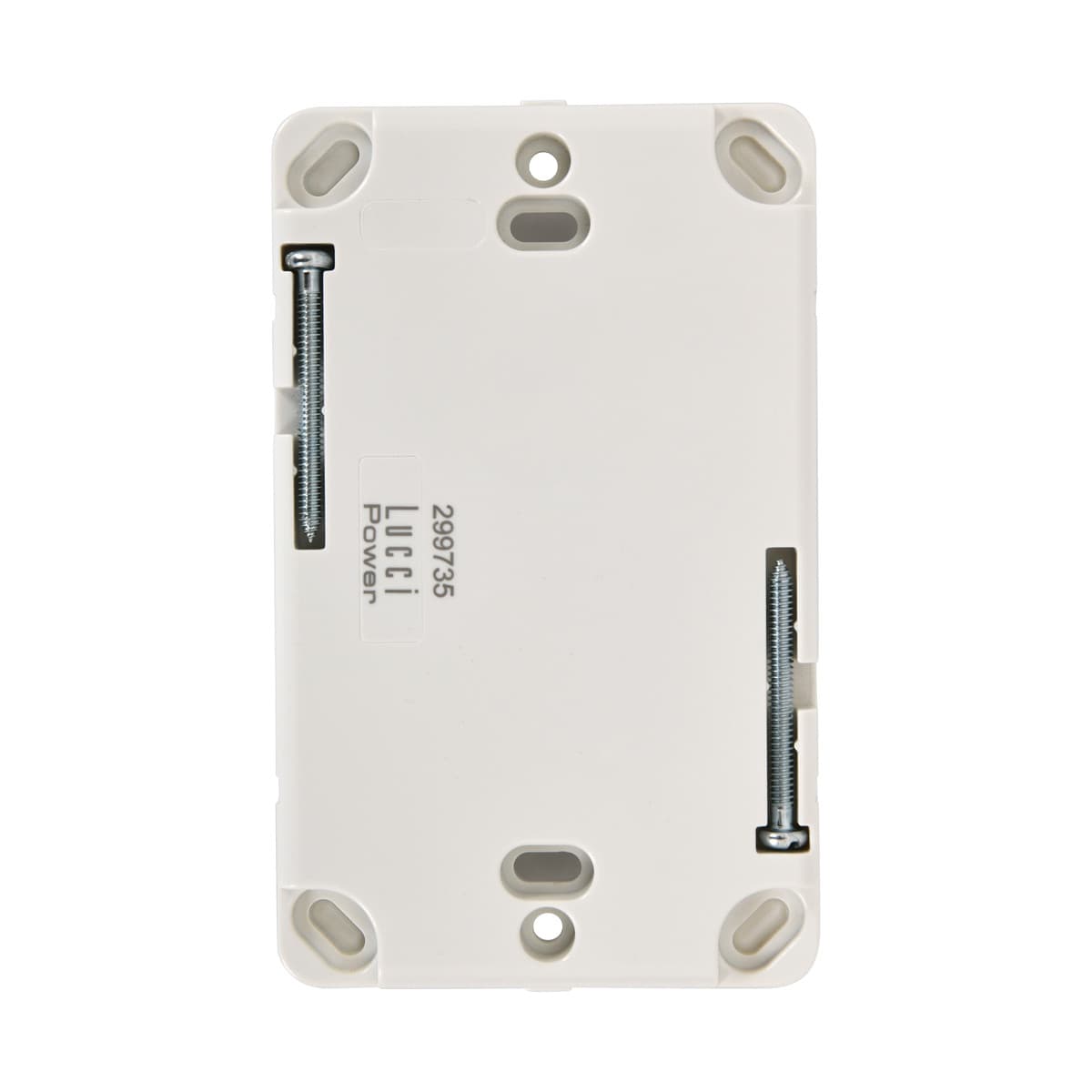 Lucci Power Gravity Blank Face Plate in Gloss White-img-3