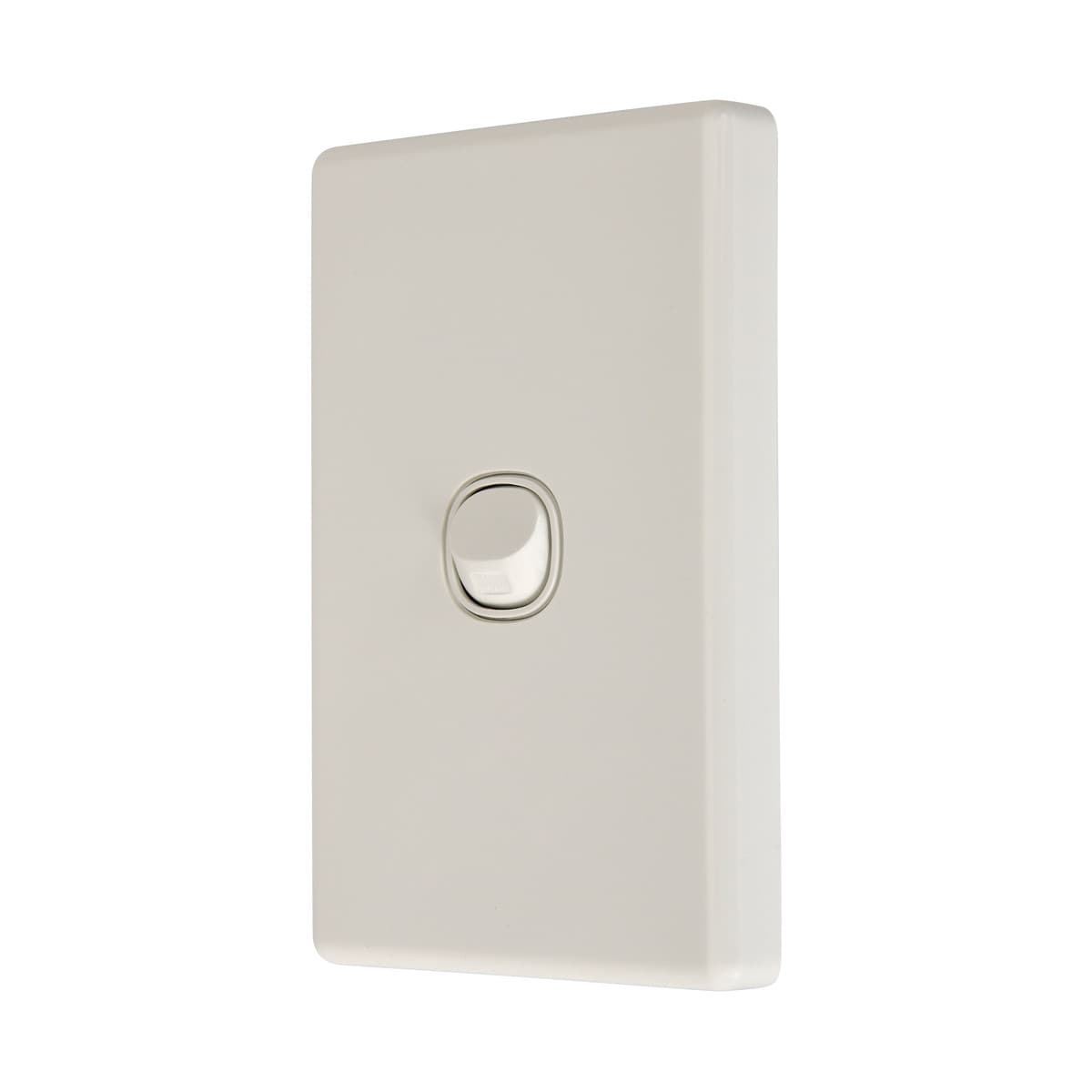 Lucci Power Gravity 1 Gang Switch in Gloss White-img-2