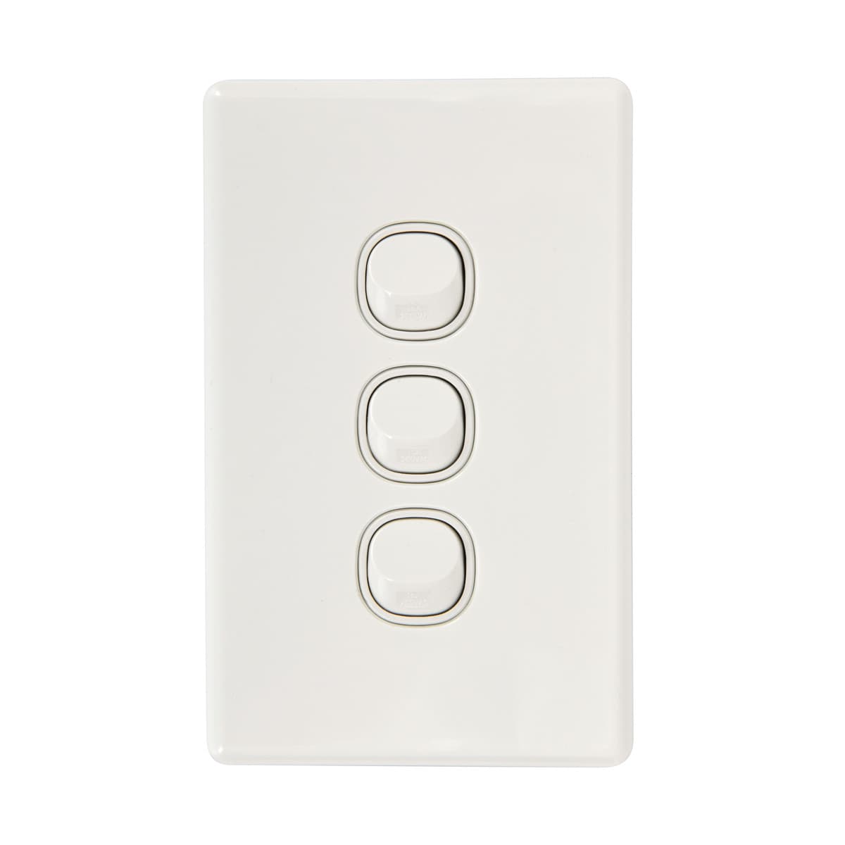 Lucci Power Gravity 3 Gang Switch in Gloss White-img-1