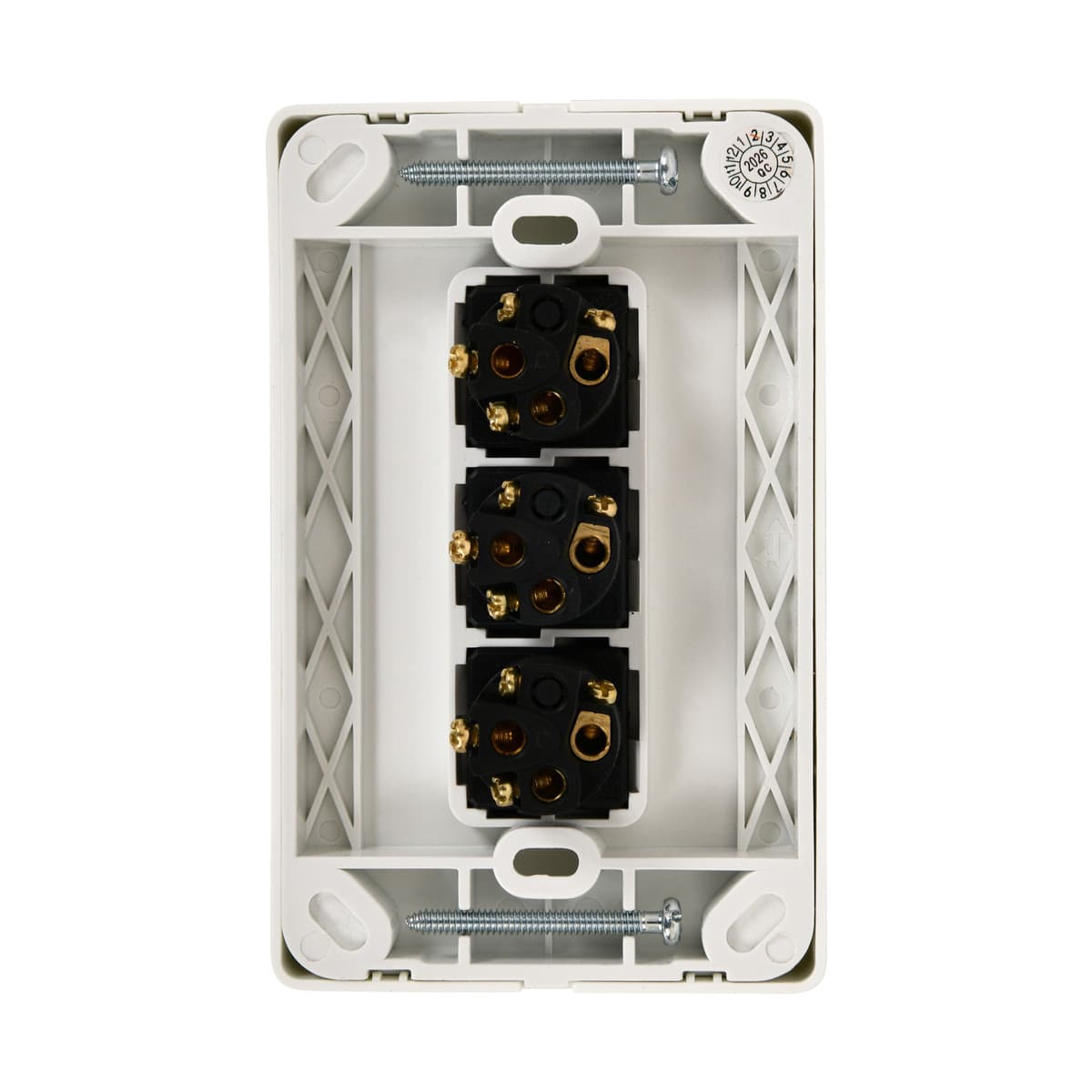 Lucci Power Gravity 3 Gang Switch in Gloss White-img-4