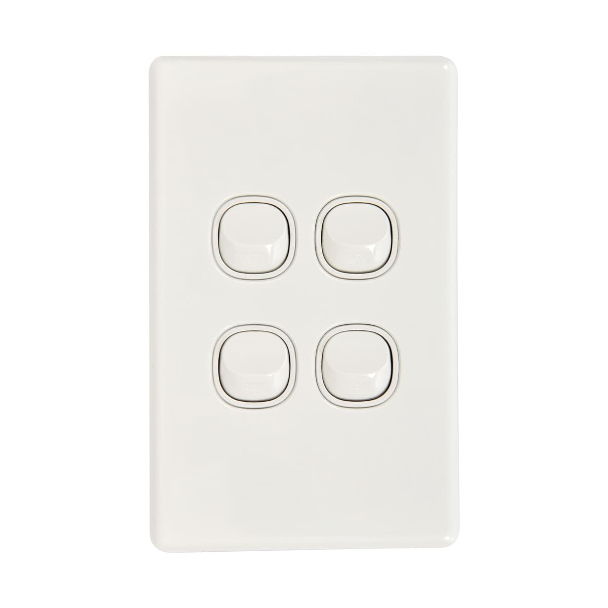 Lucci Power Gravity 4 Gang Switch in Gloss White-img-1