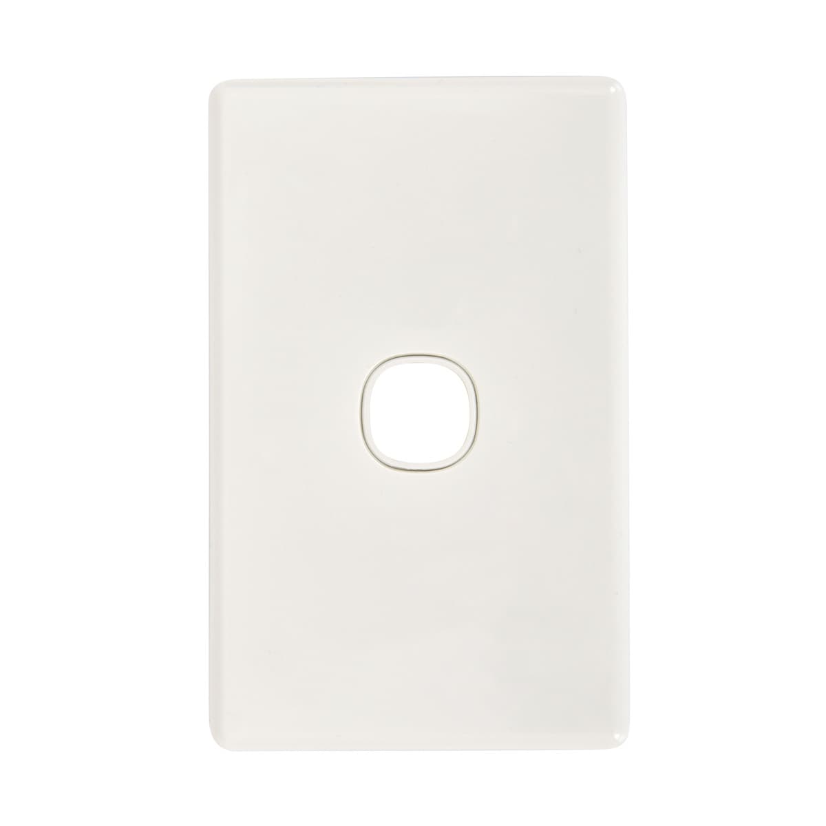 Lucci Power Gravity 1 Gang Plate Only in Gloss White-img-1