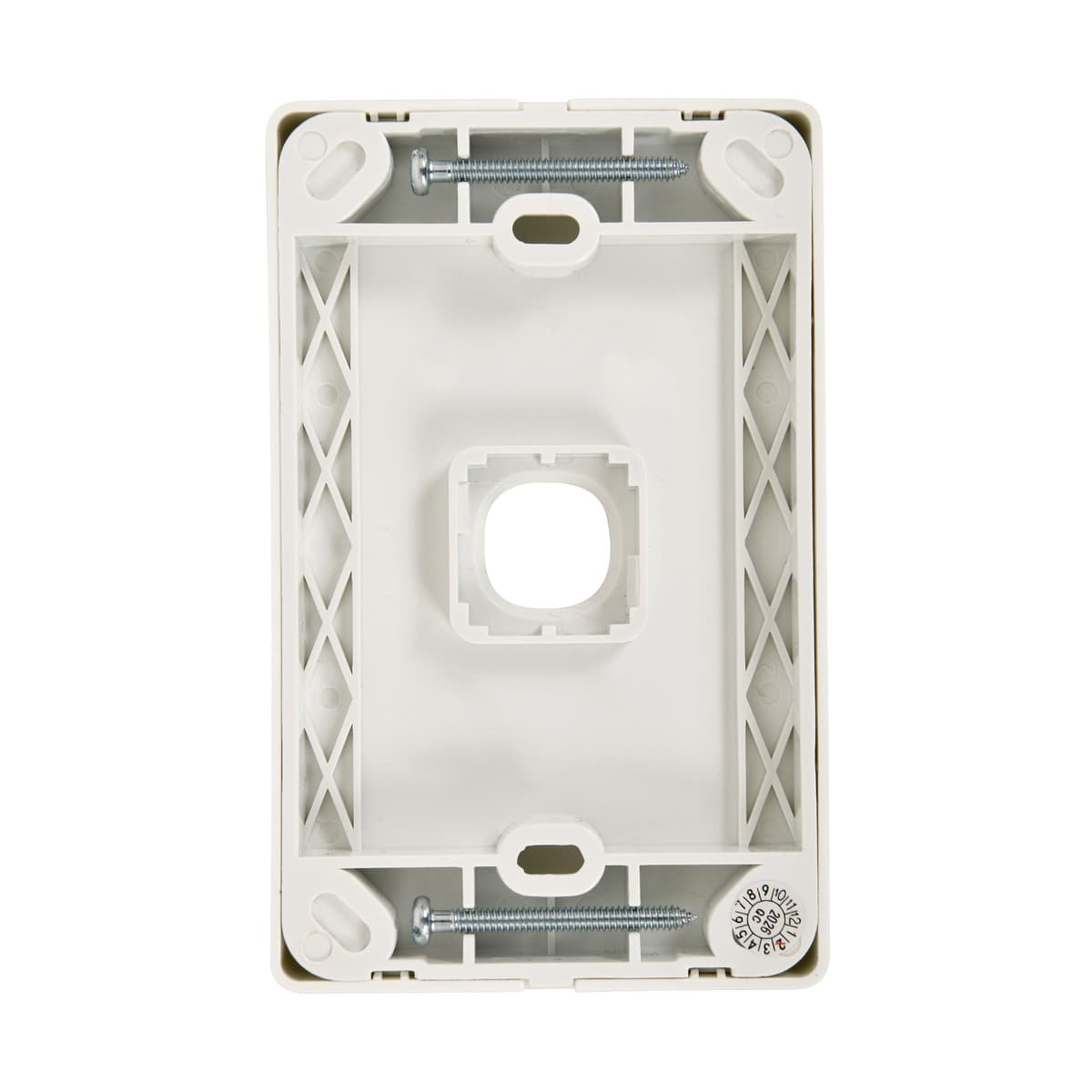 Lucci Power Gravity 1 Gang Plate Only in Gloss White-img-4