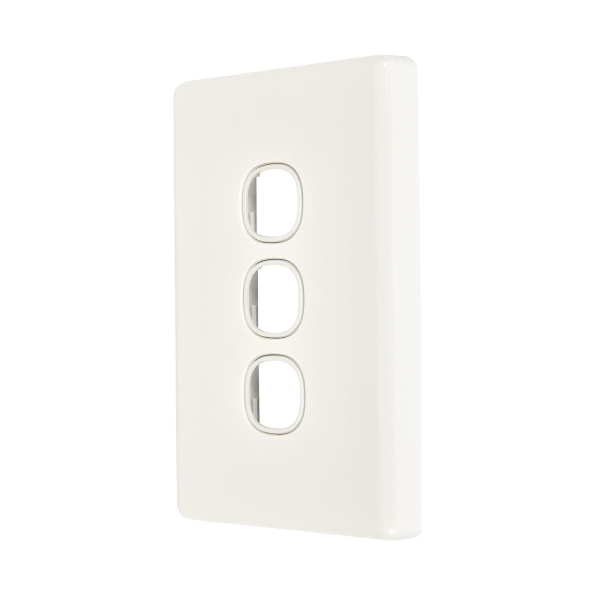 Lucci Power Gravity 3 Gang Plate Only in Gloss White-img-2