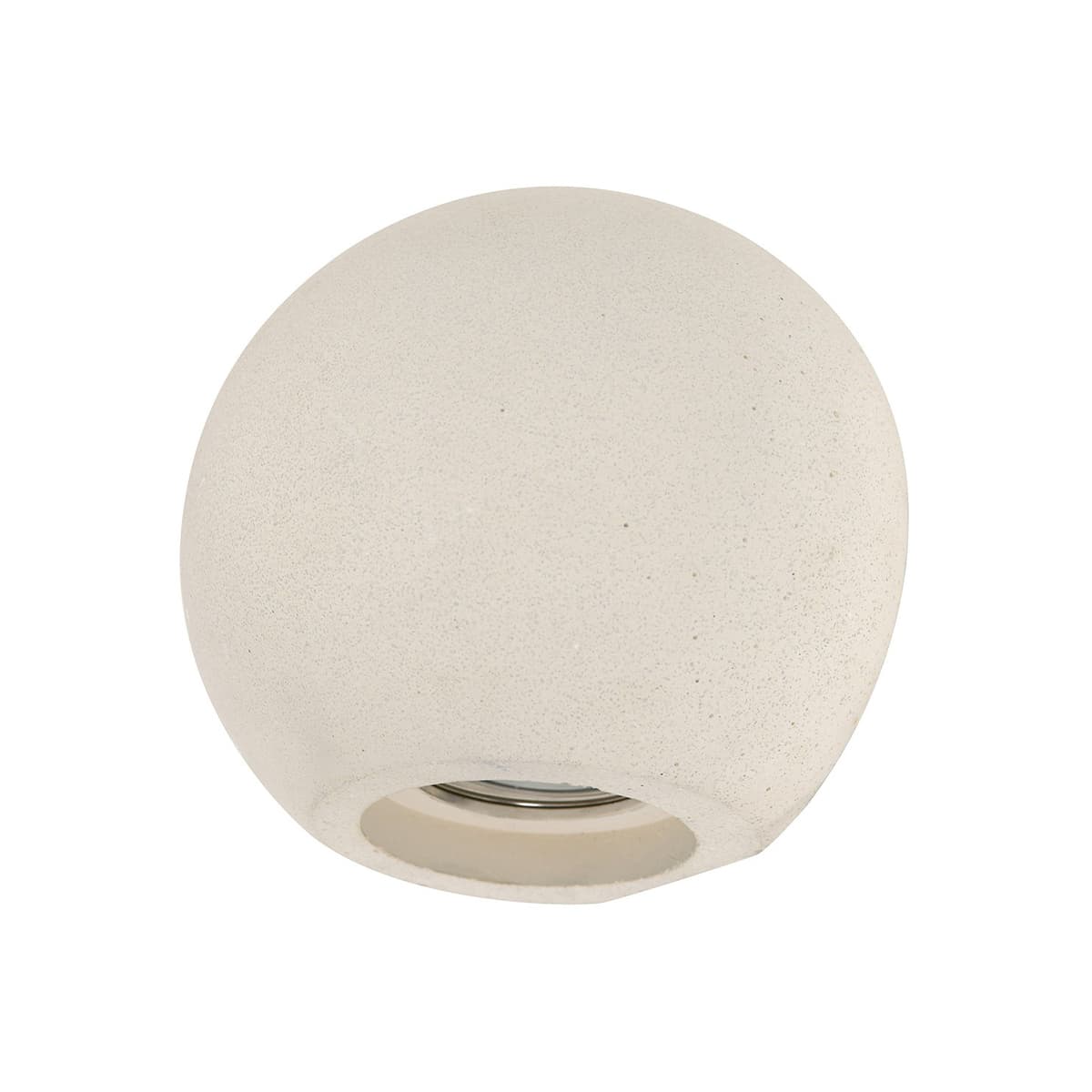Ravine 1 Light Round Wall Sconce in Stone Concrete