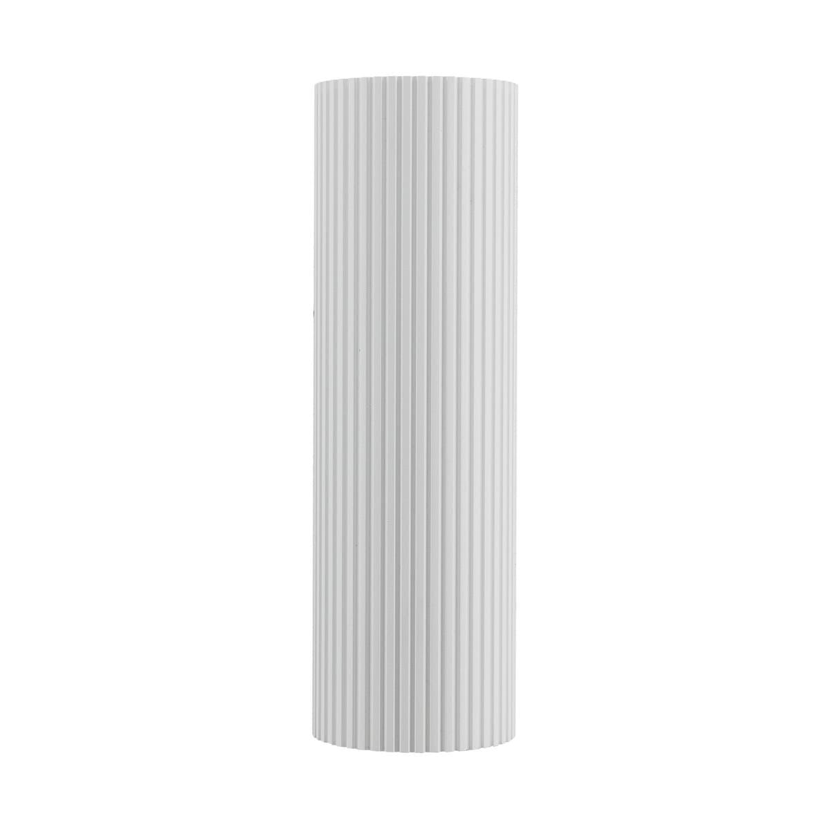 Jessy 2 Light Ribbed Up/Down Wall Light in Textured White