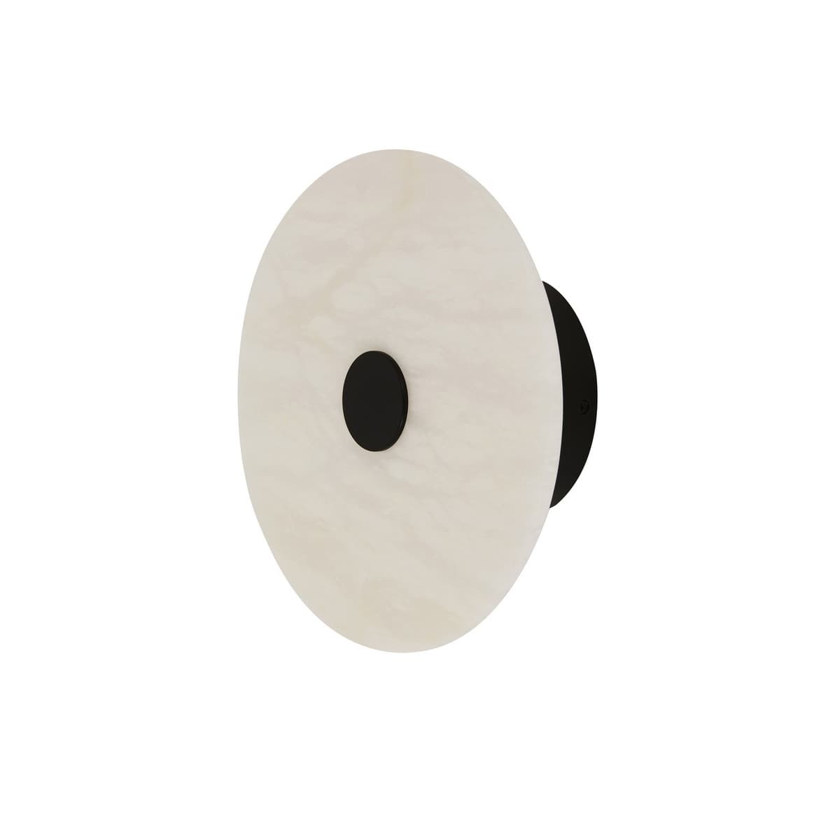 Made By Mayfair Osten LED Colour-Shifting Wall Bracket in Black with Spanish Alabaster