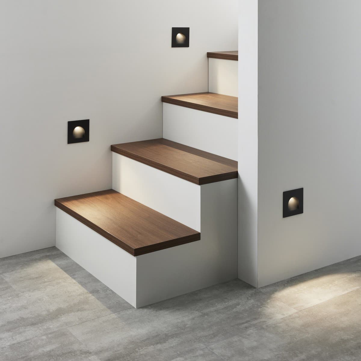 Gala LED Day Night Sleep Arch Step Light in Black-img-2