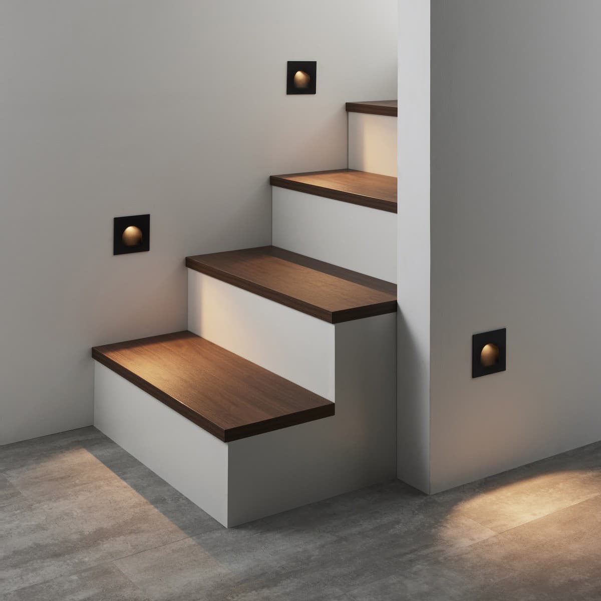Gala LED Day Night Sleep Arch Step Light in Black-img-3