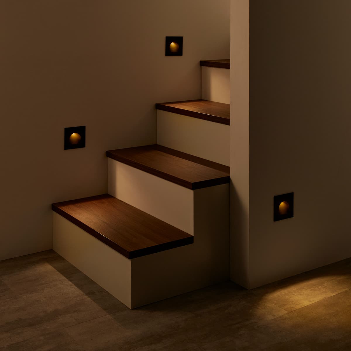Gala LED Day Night Sleep Arch Step Light in Black-img-4