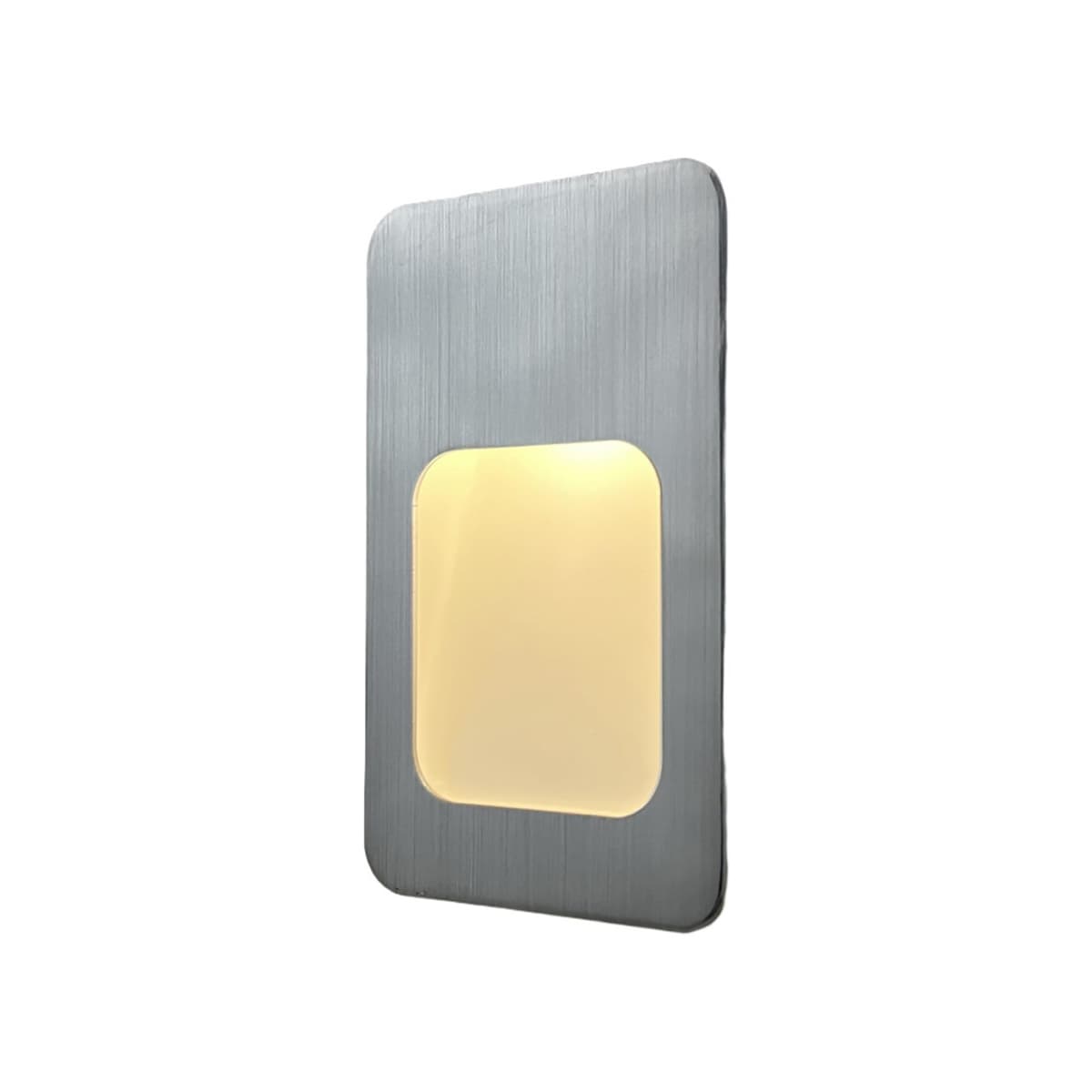 Foro II LED Rectangle Steplight in Brushed Chrome-img-2