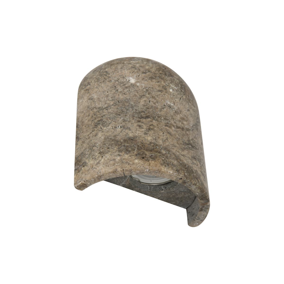 Made by Mayfair Rhodes Wall Sconce in Silver Travertine