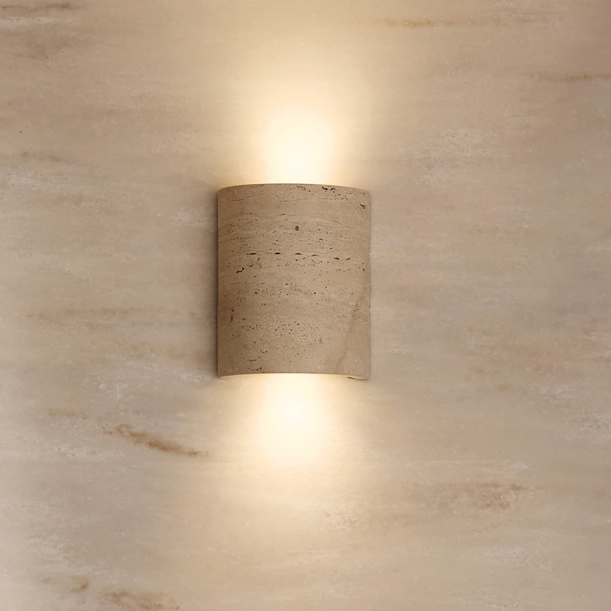 Traviato 2 Light Up/Down Wall Sconce in Travertine-img-4