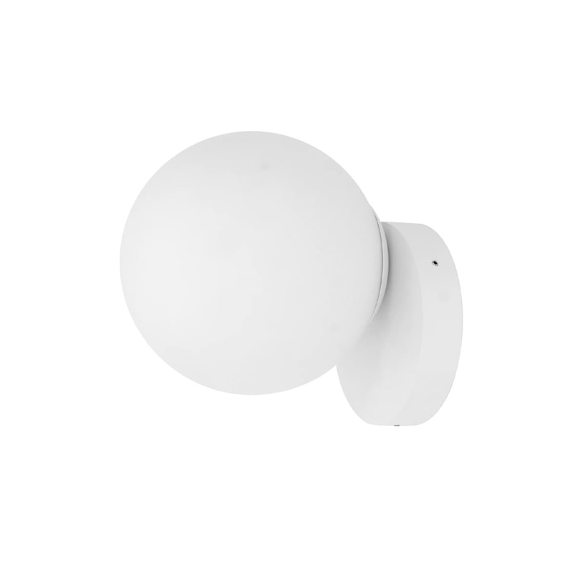 Mino 1 Light Wall Bracket in White with Frosted Opal Glass-img-1