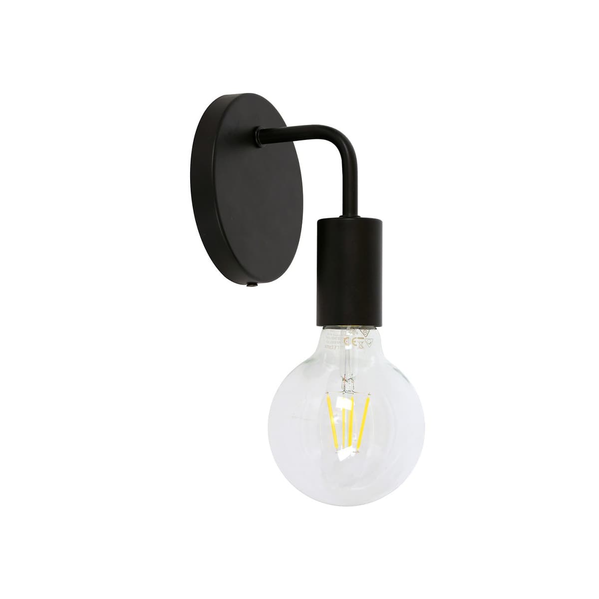 Lanie 1 Light Wall Bracket in Black-img-1