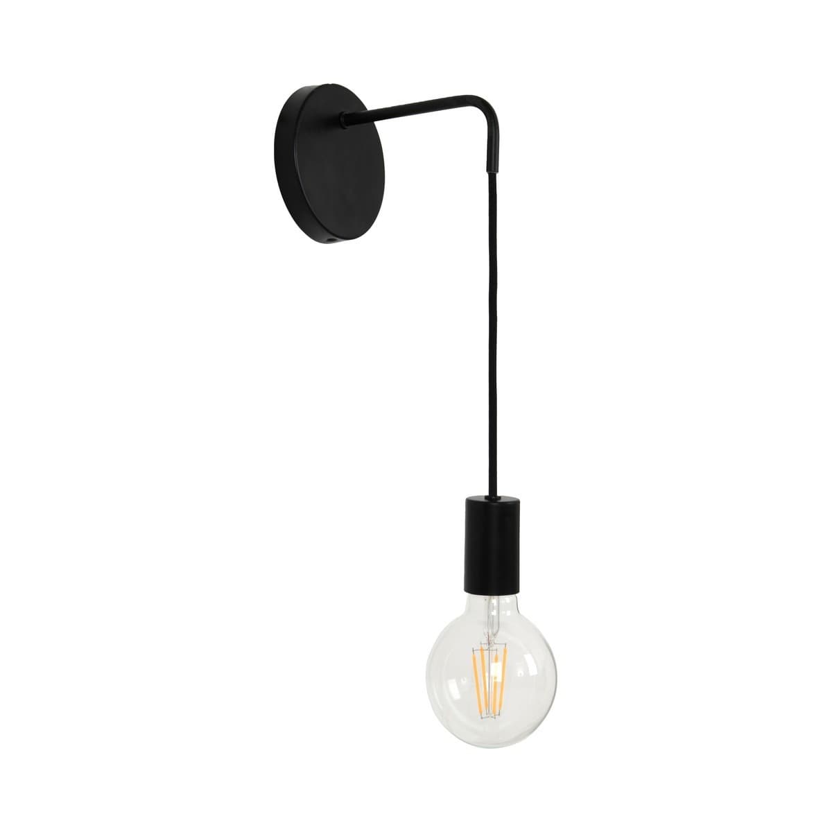 Lanie 1 Light Drop Wall Bracket in Black