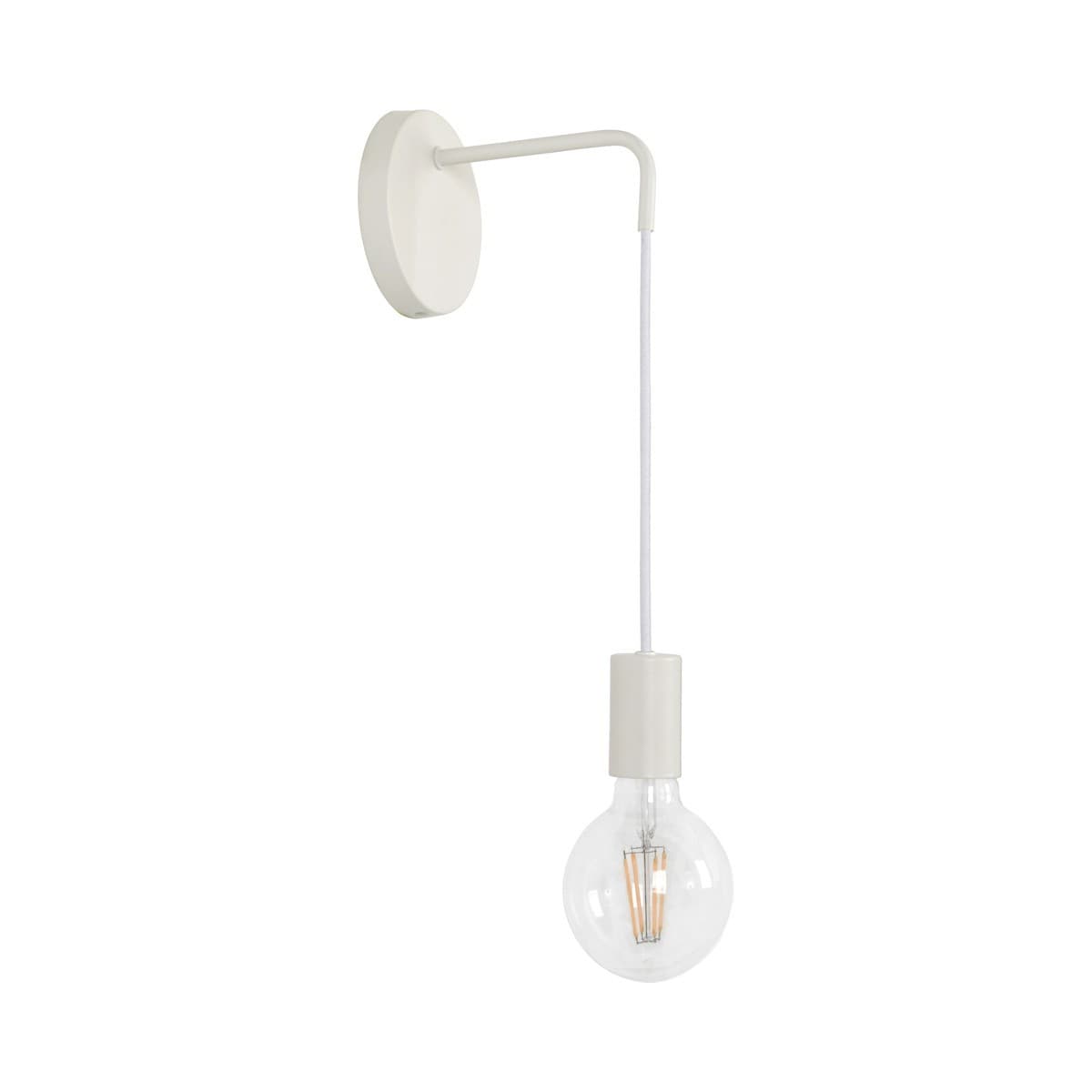 Lanie 1 Light Drop Wall Bracket in White