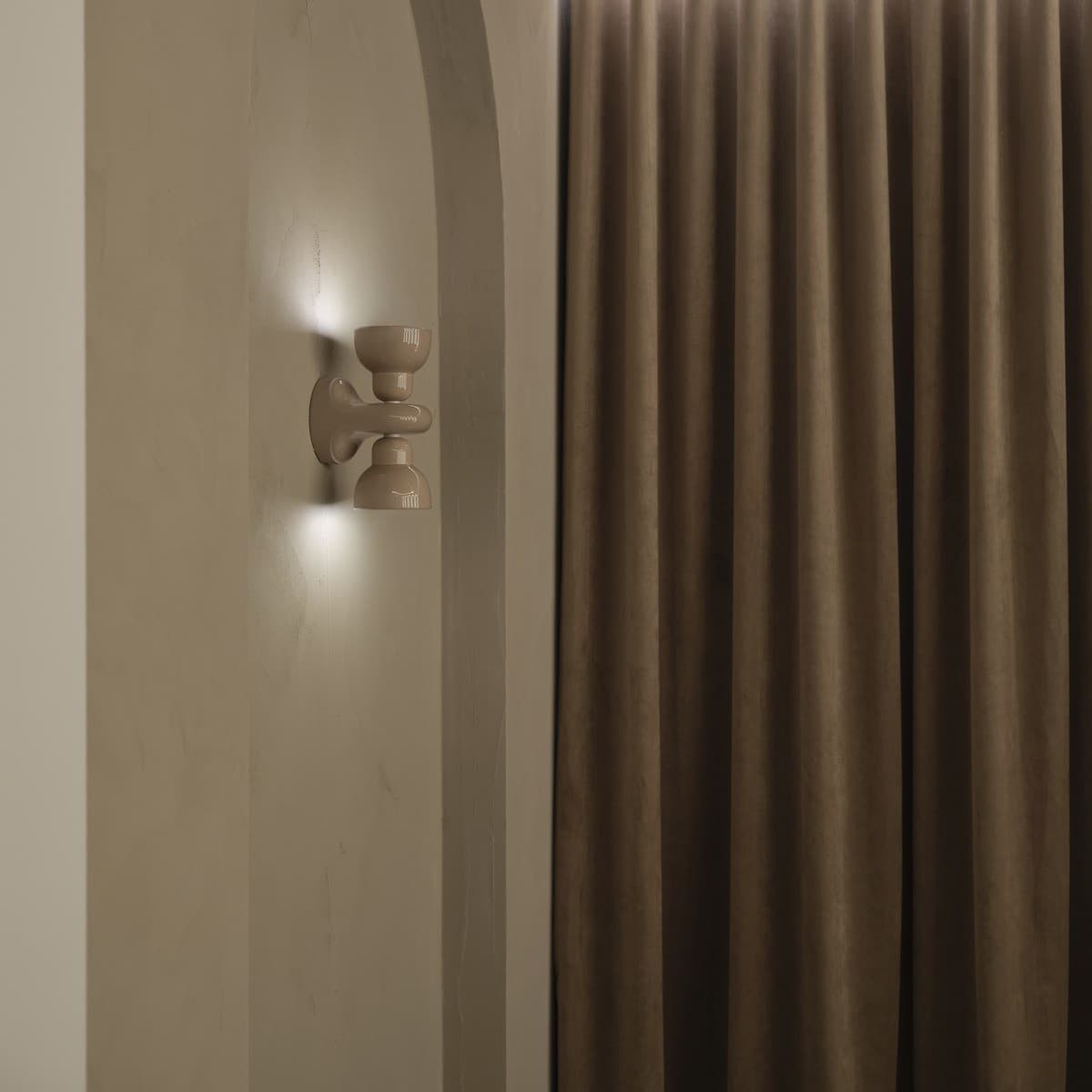 Berimbau 2 light Wall Light in Sand Grey-img-3