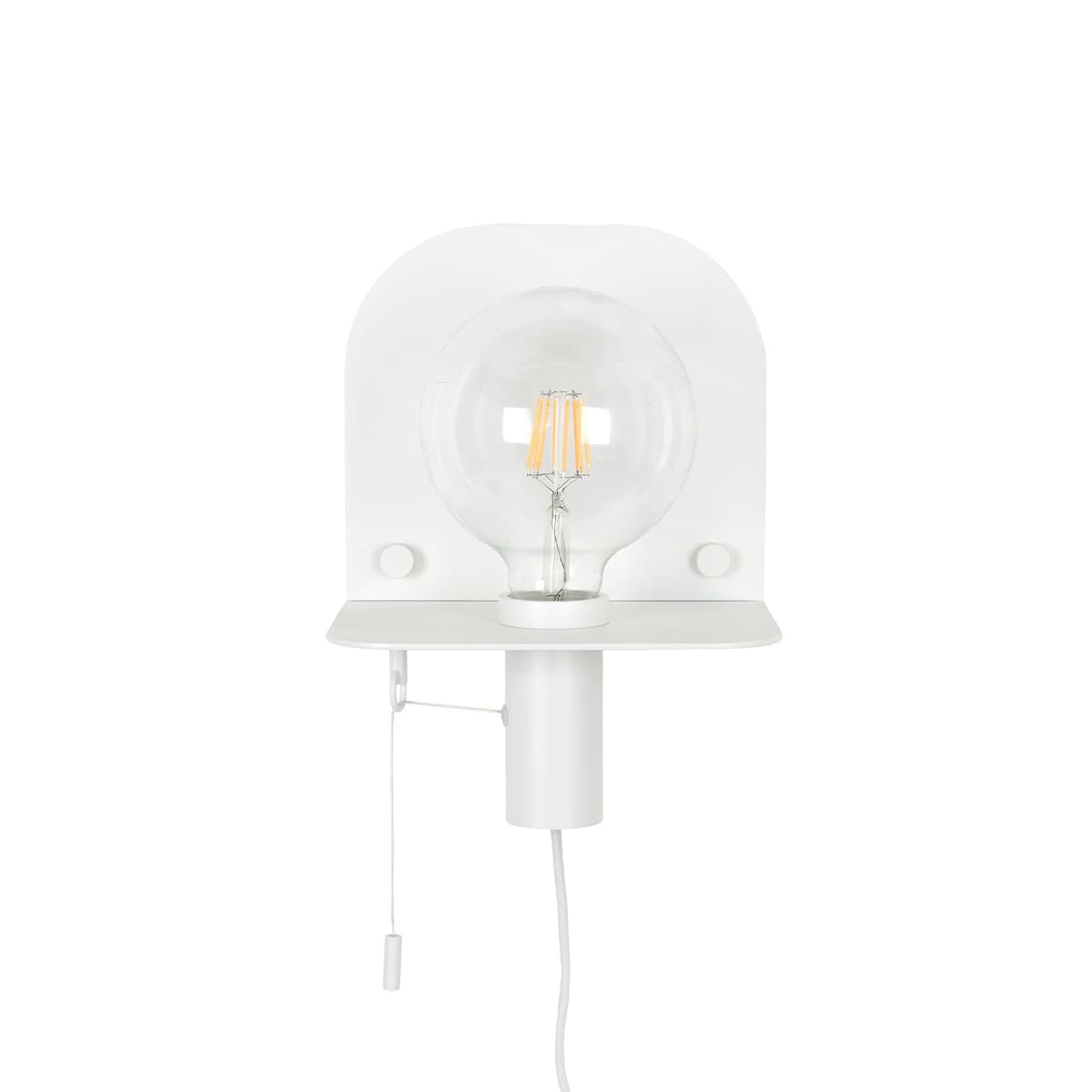 Tiro 1 Light DIY Wall Sconce with Pull Cord in Textured White