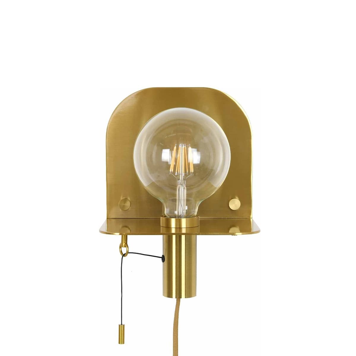 Tiro 1 Light DIY Wall Sconce with Pull Cord in Aged Brass-img-1