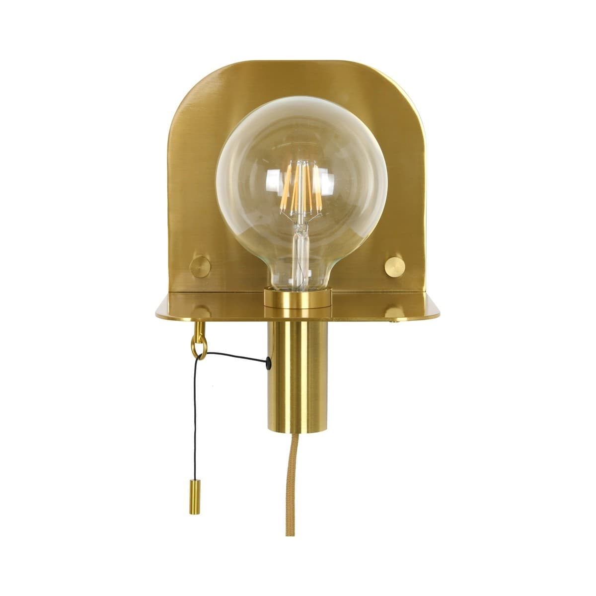 Tiro 1 Light DIY Wall Sconce with Pull Cord in Aged Brass-img-2