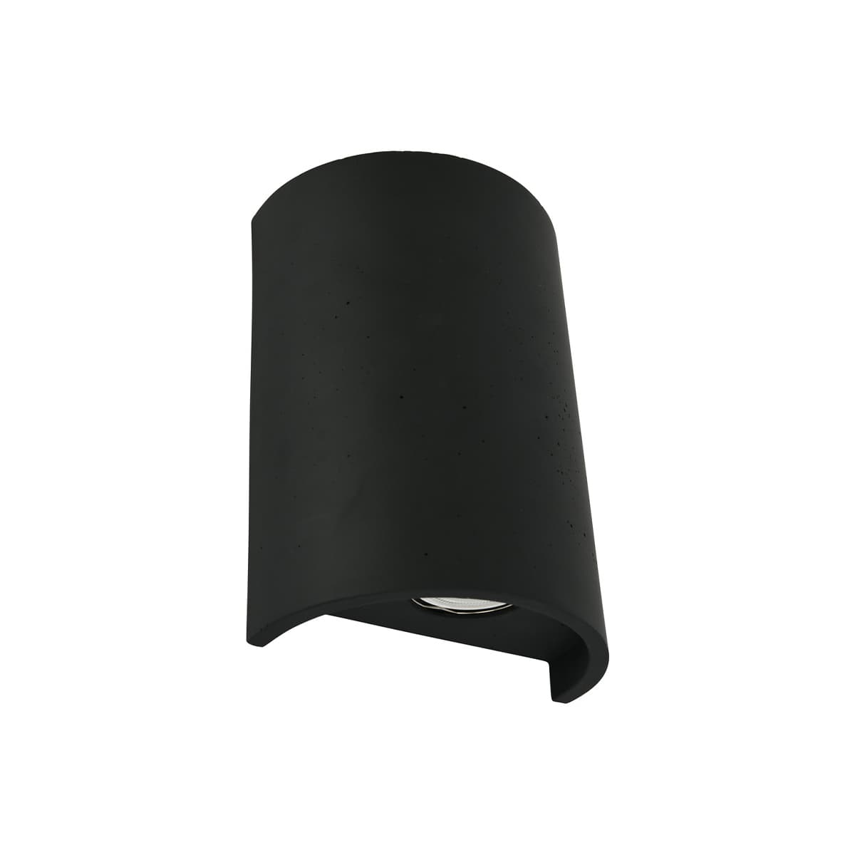 Fjord Up/Down Wall Sconce in Black Concrete
