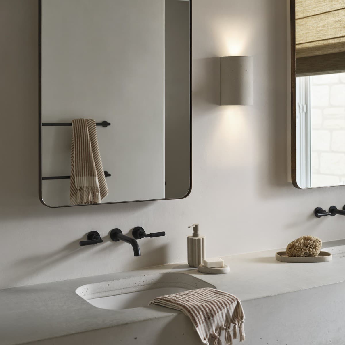 Fjord 2 Light Up/Down Wall Sconce in Stone Concrete-img-2