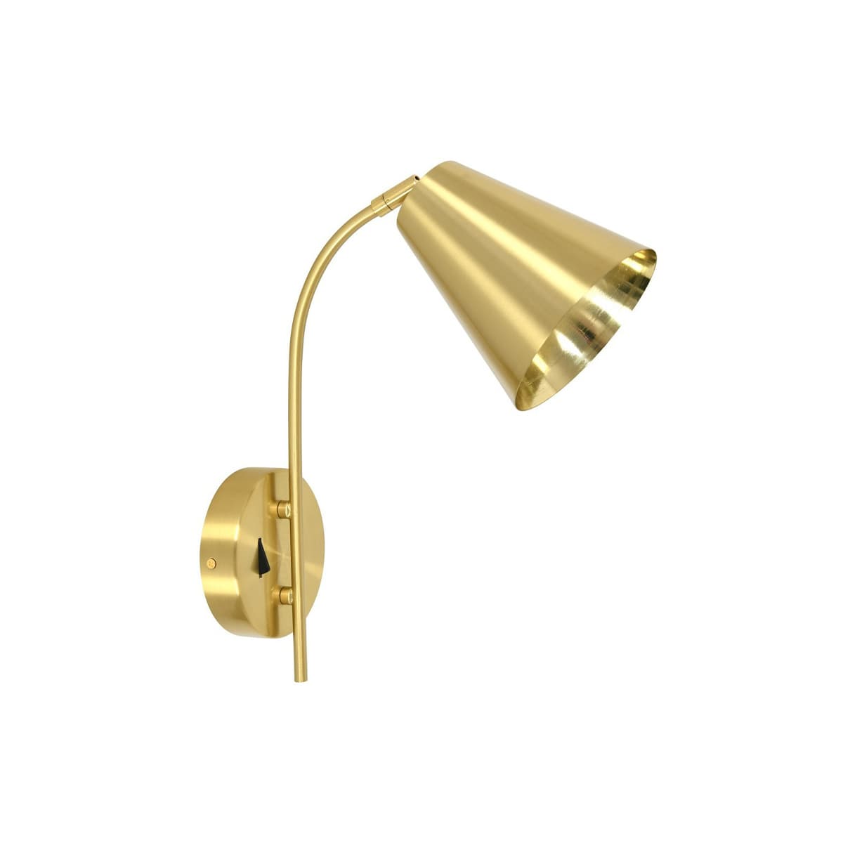 Cecilia 1 Light Adjustable Wall Bracket in Aged Brass