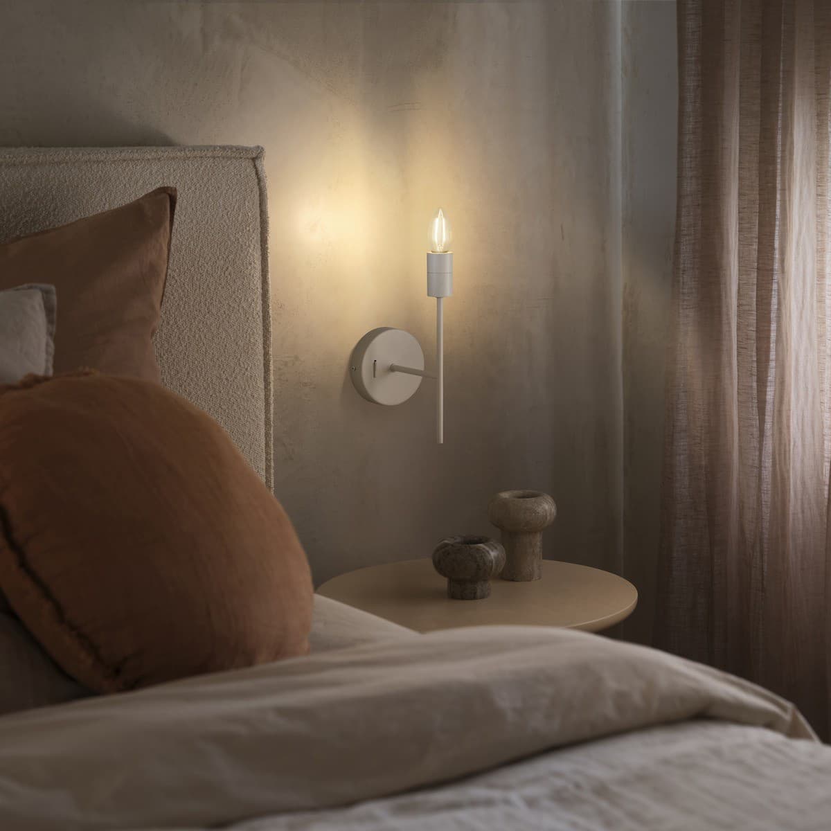Daria 1 Light Wall Bracket in Chalk-img-3