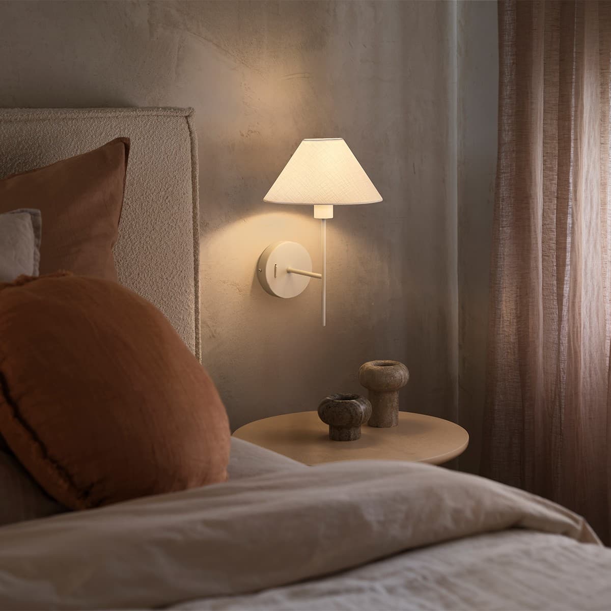 Daria 1 Light Wall Bracket in Chalk-img-9